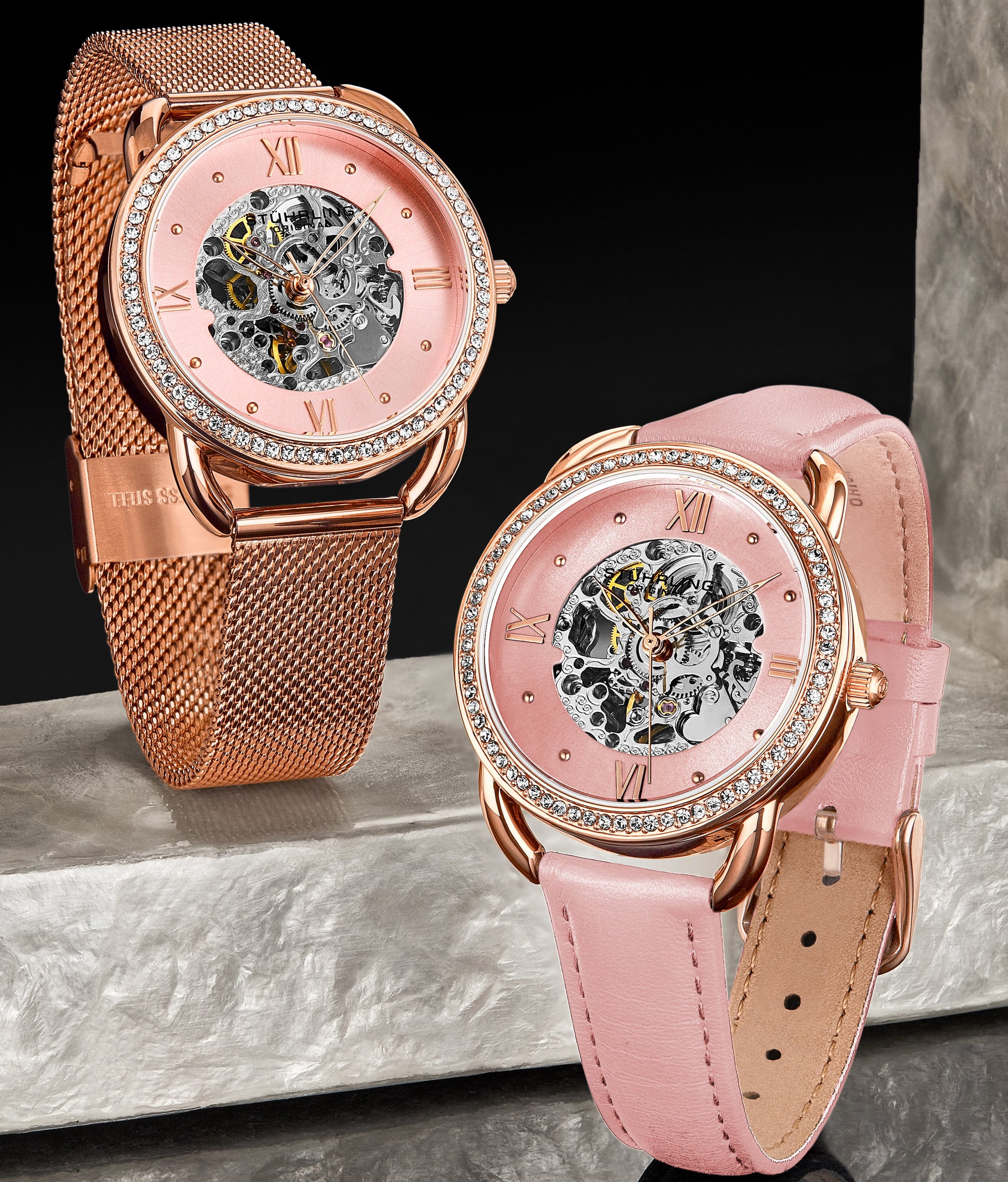 Stührling Nexus Mesh Automatic 36mm Skeleton - Image 8