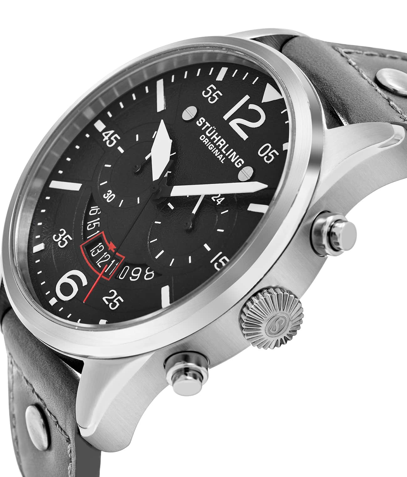 Stührling Anhedral 473 Quartz 44mm Aviator - Image 8