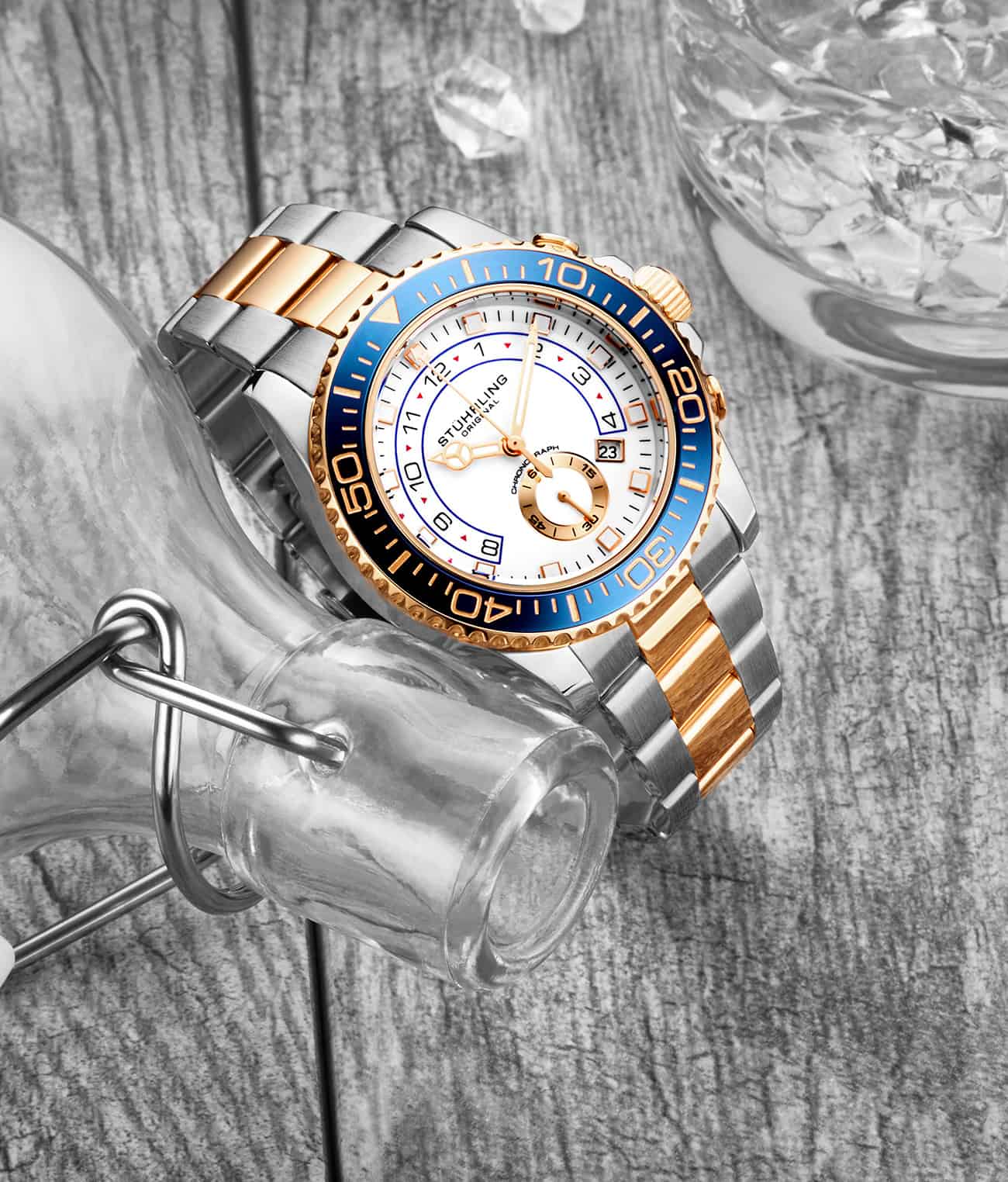 Stührling Brigadier Quartz 3966 Chronograph 42mm Diver - Image 10