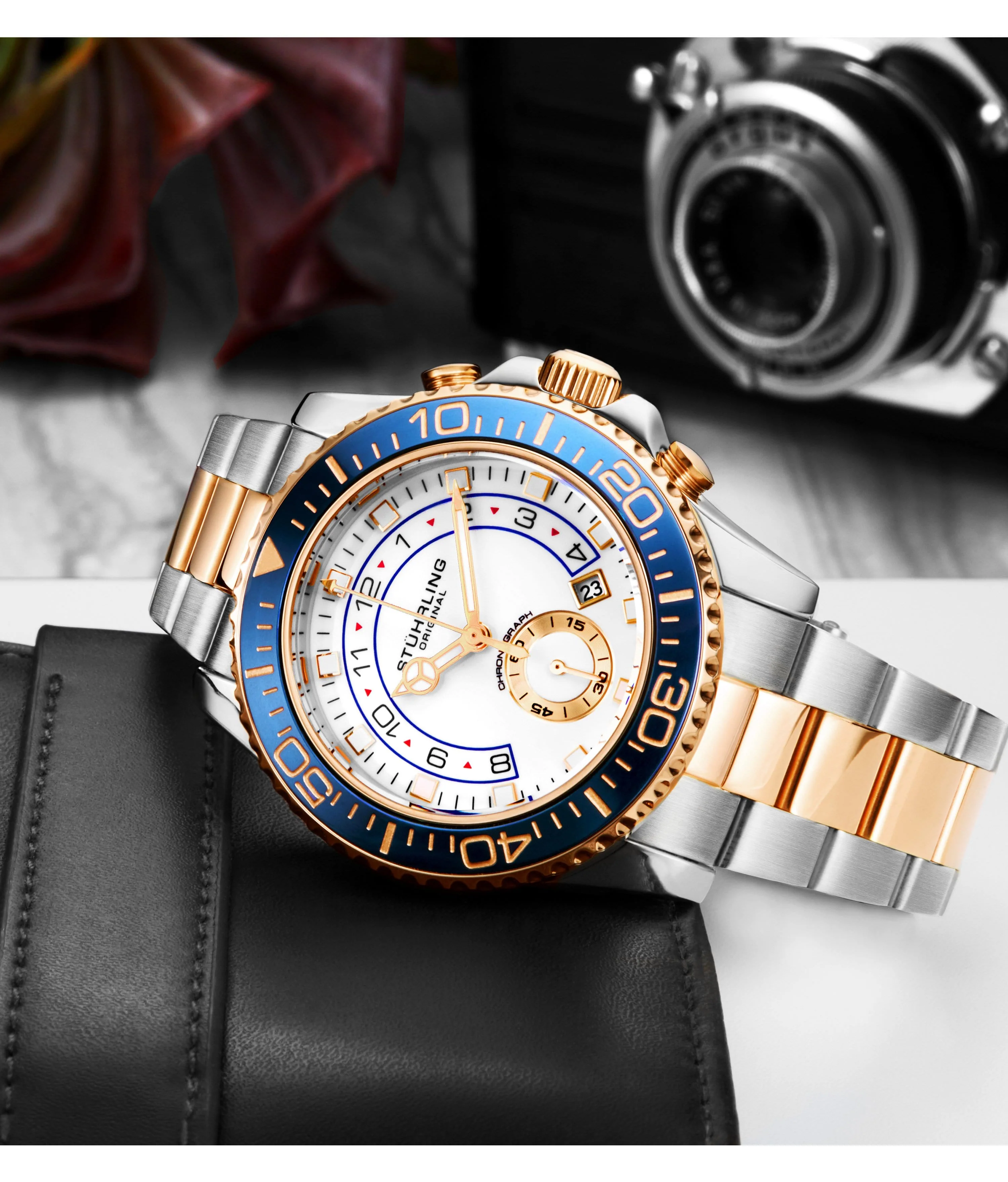 Stührling Brigadier Quartz 3966 Chronograph 42mm Diver - Image 12