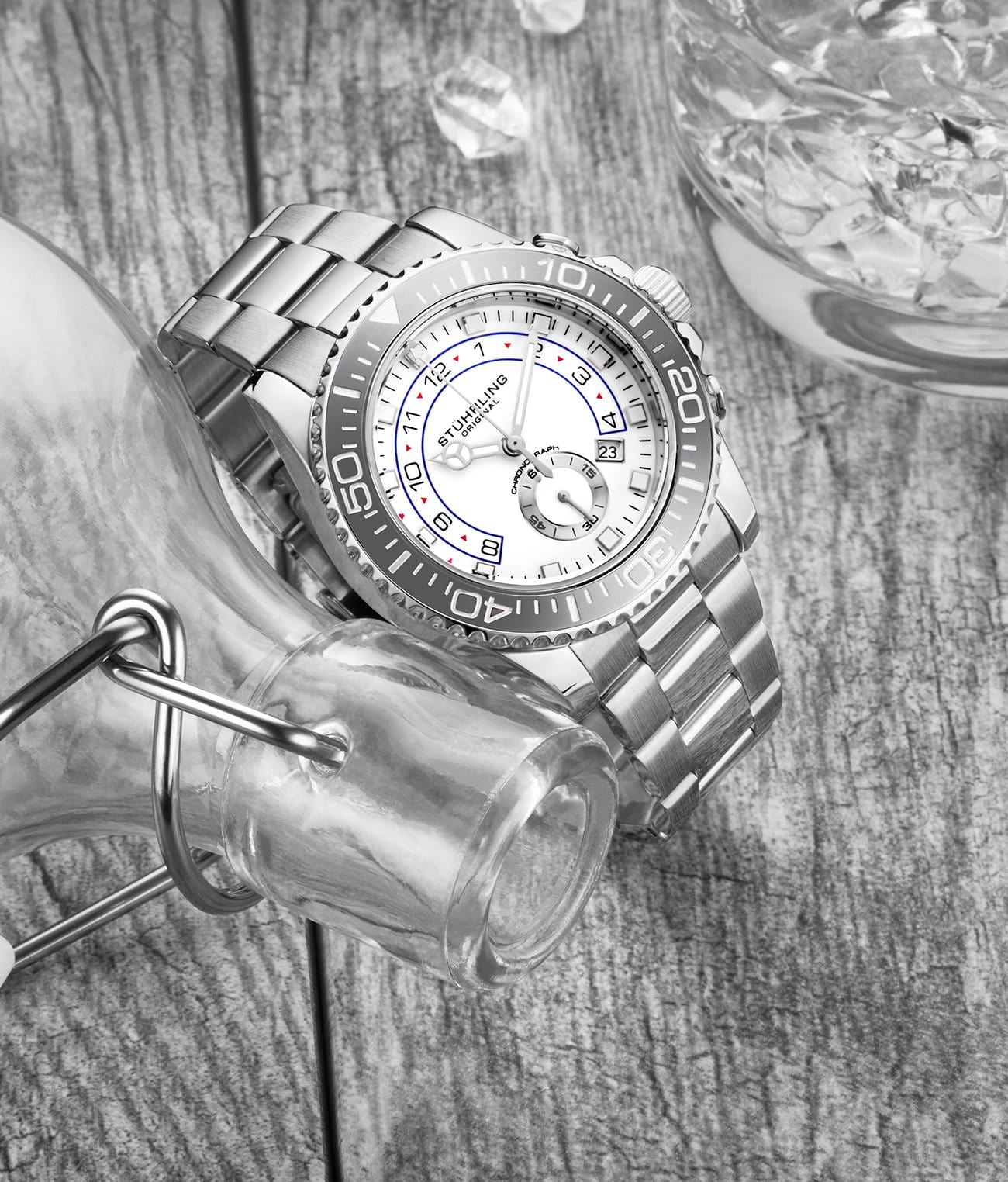 Stührling Brigadier Quartz 3966 Chronograph 42mm Diver - Image 16