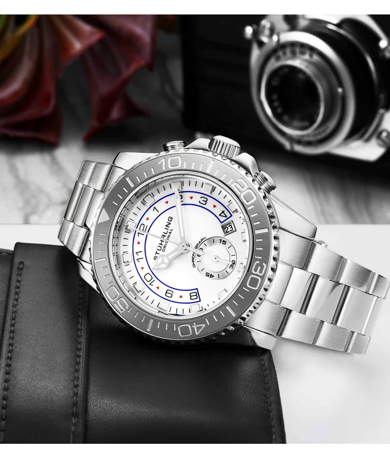 Stührling Brigadier Quartz 3966 Chronograph 42mm Diver - Image 18