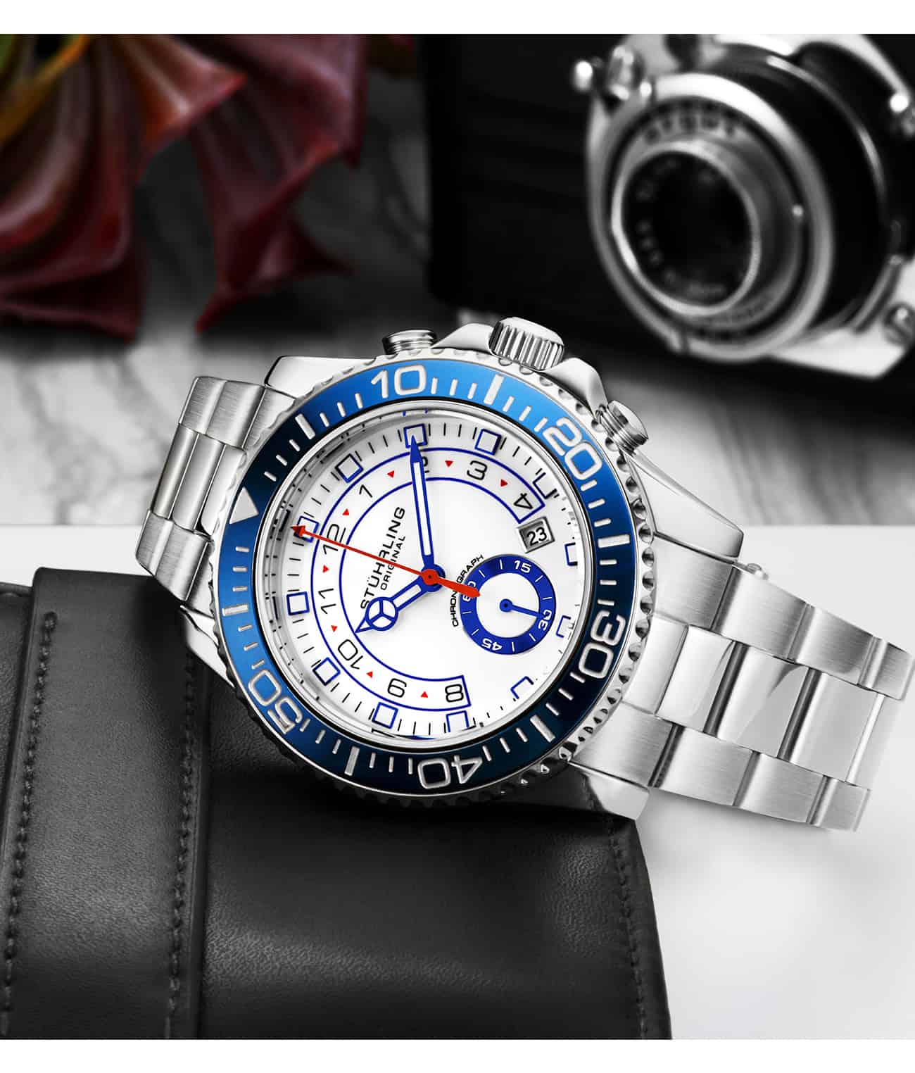 Stührling Brigadier Quartz 3966 Chronograph 42mm Diver - Image 6