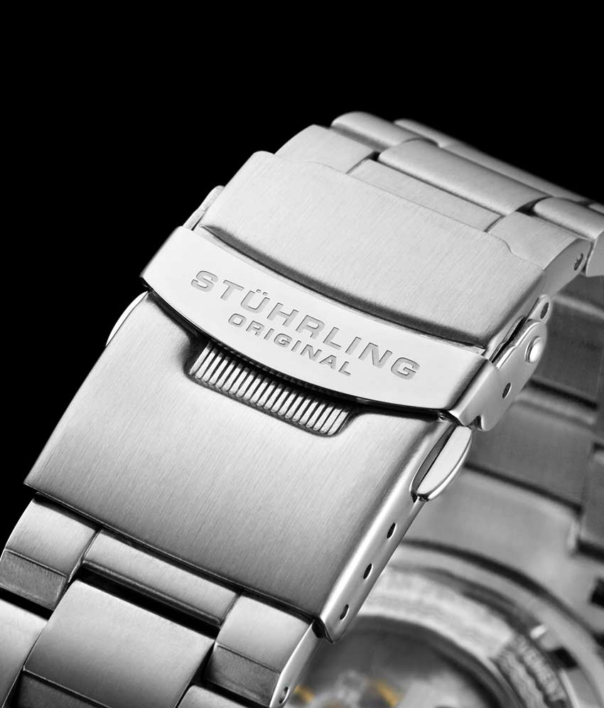 Stührling Deep Blue Divers Trio with Signature Pen and Stud Earring - Image 11