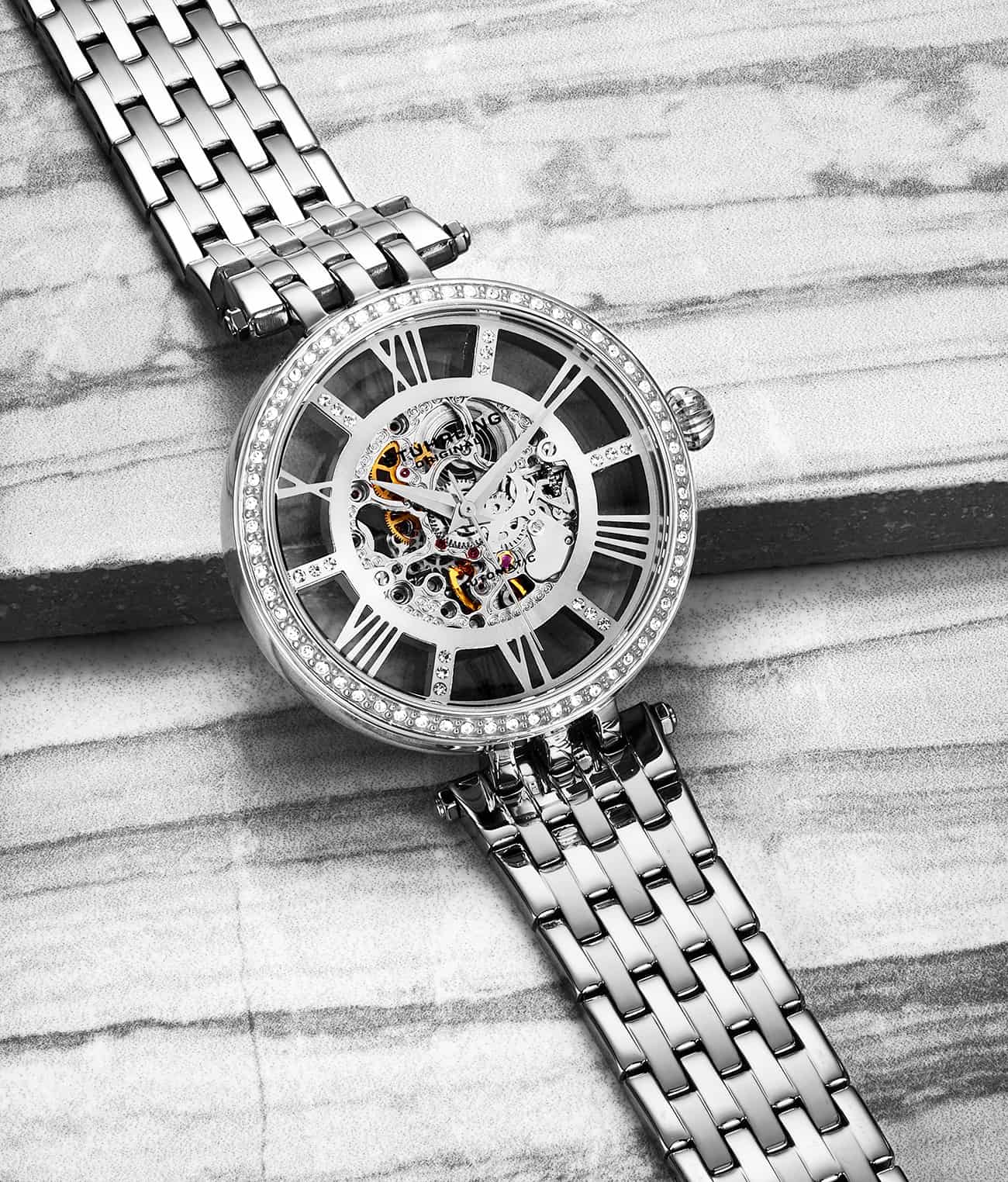 Stührling Delphi 3944 Automatic 38mm Skeleton - Image 7
