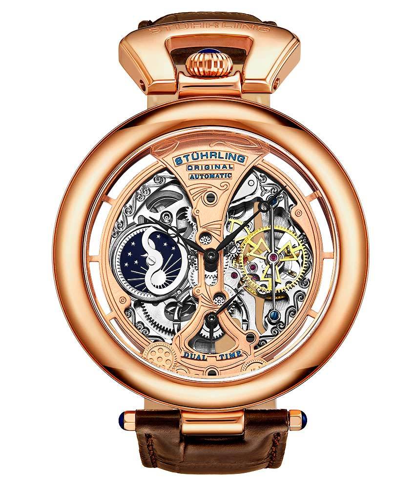 Stührling Emperor’s Grandeur 3919 Automatic 49mm Skeleton - Image 15