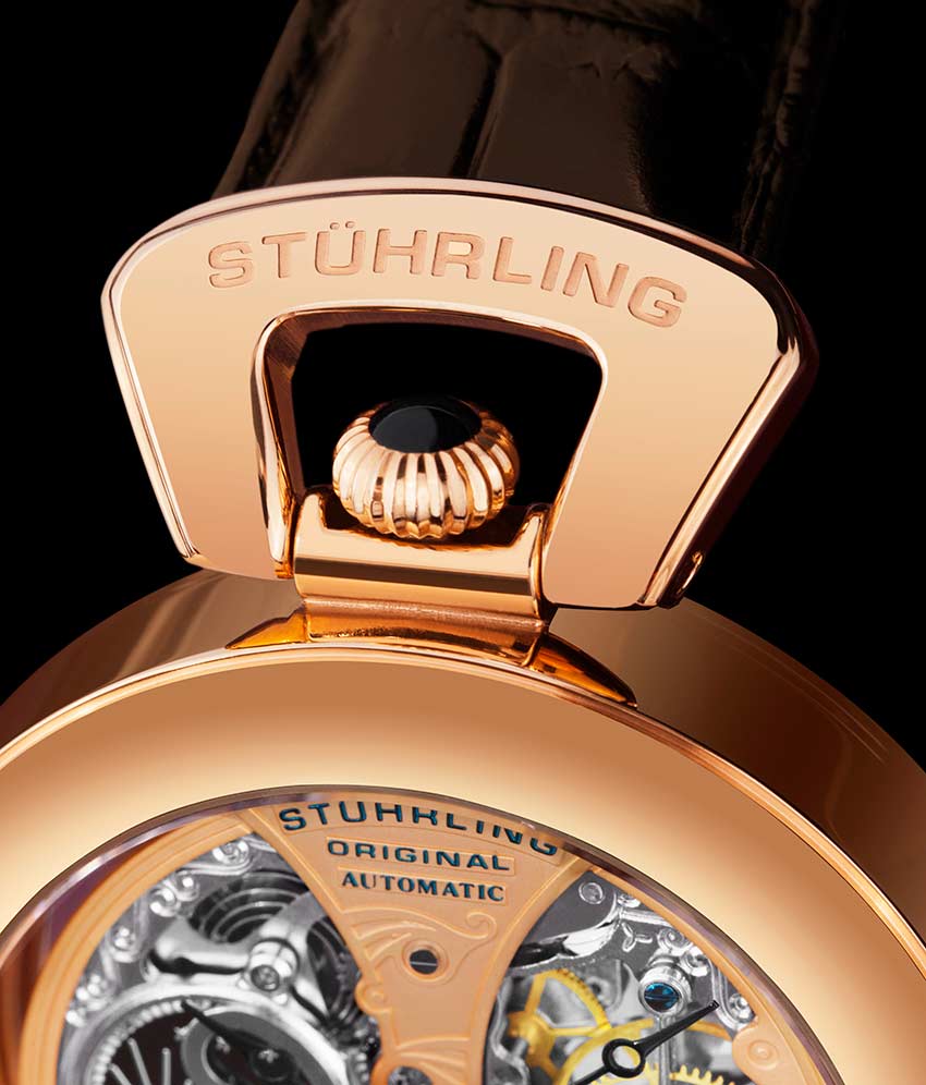Stührling Emperor’s Grandeur 3919 Automatic 49mm Skeleton - Image 17