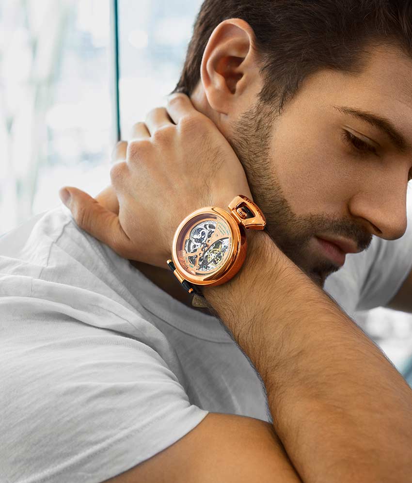 Stührling Emperor’s Grandeur 3919 Automatic 49mm Skeleton - Image 19