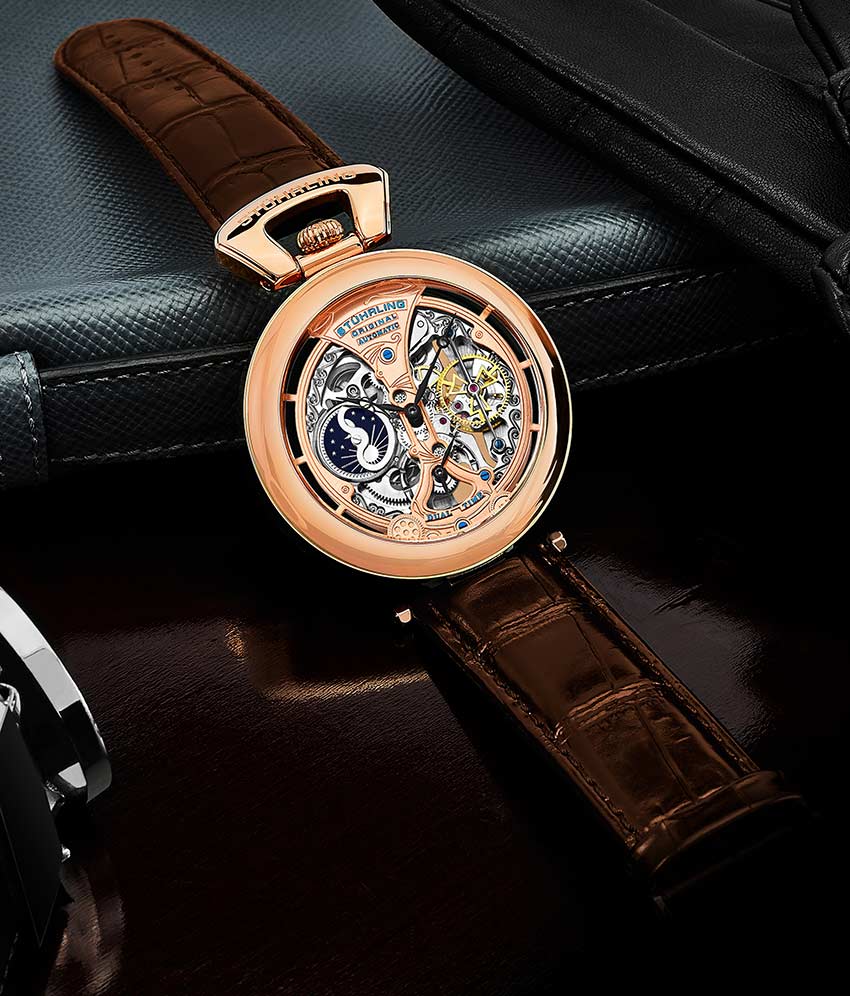 Stührling Emperor’s Grandeur 3919 Automatic 49mm Skeleton - Image 20