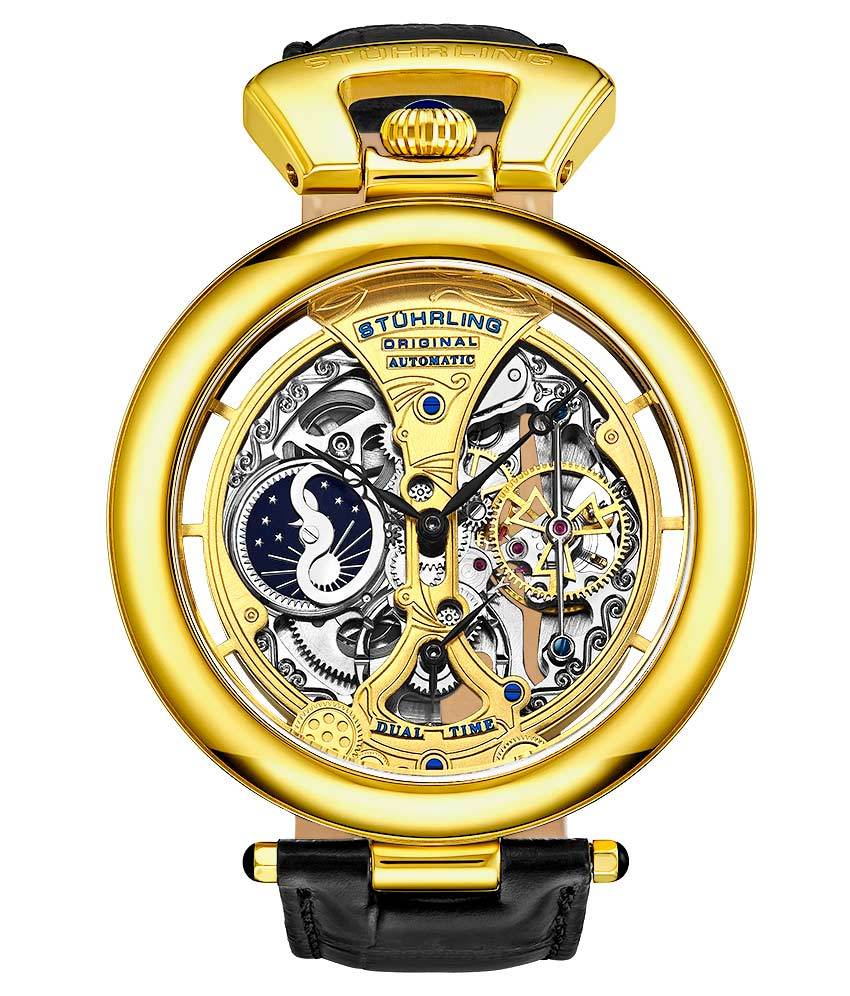Stührling Emperor’s Grandeur 3919 Automatic 49mm Skeleton - Image 8