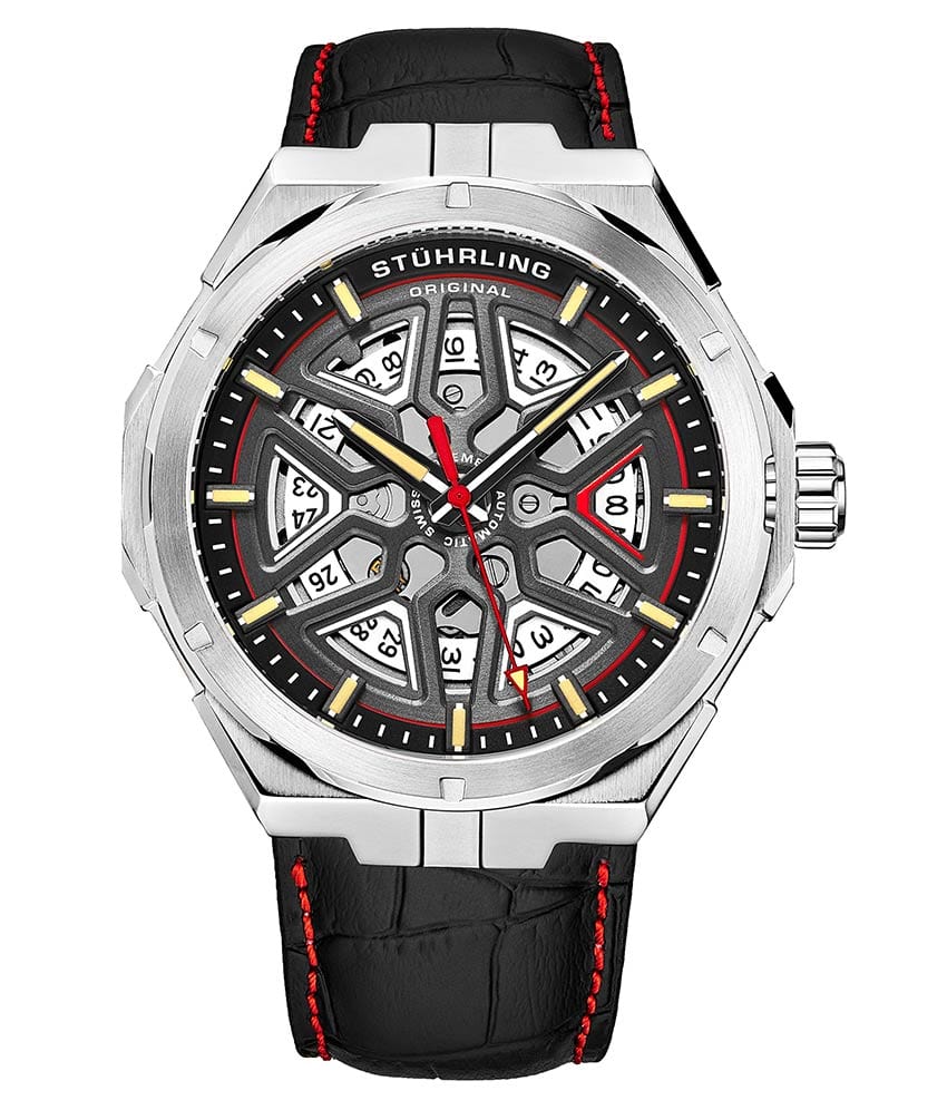 Stührling Swiss Automatic Gio 379 41mm Skeleton Watch - Image 10