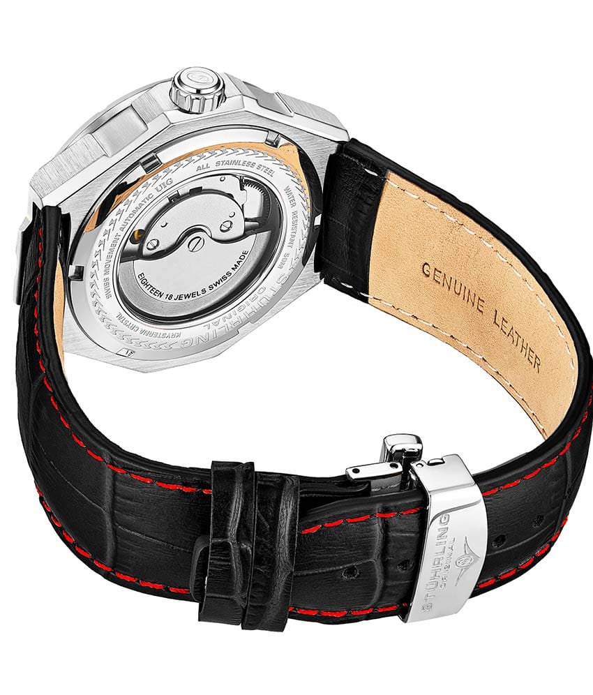 Stührling Swiss Automatic Gio 379 41mm Skeleton Watch - Image 12