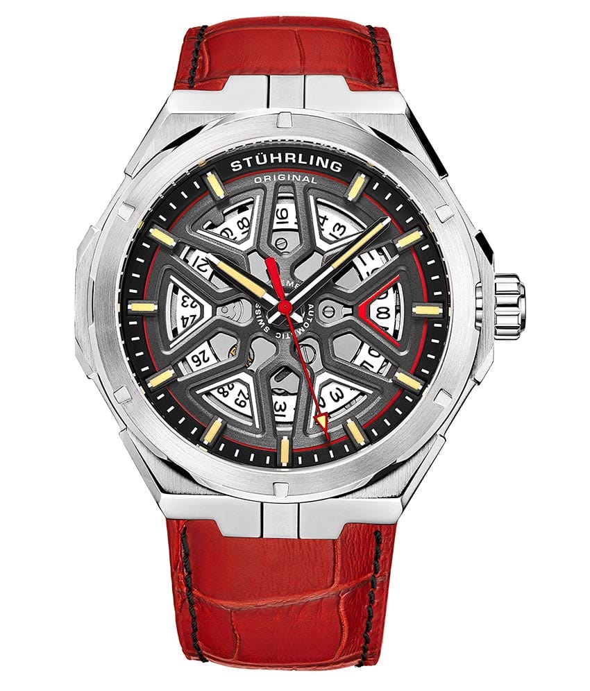 Stührling Swiss Automatic Gio 379 41mm Skeleton Watch - Image 16