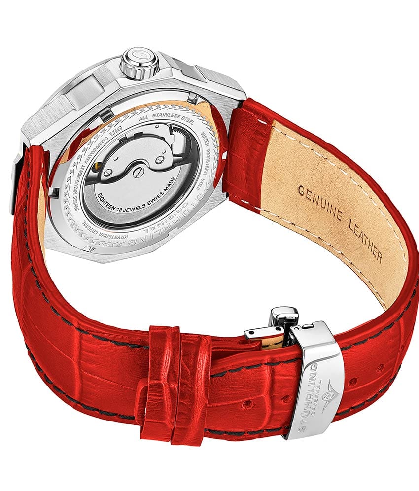 Stührling Swiss Automatic Gio 379 41mm Skeleton Watch - Image 17