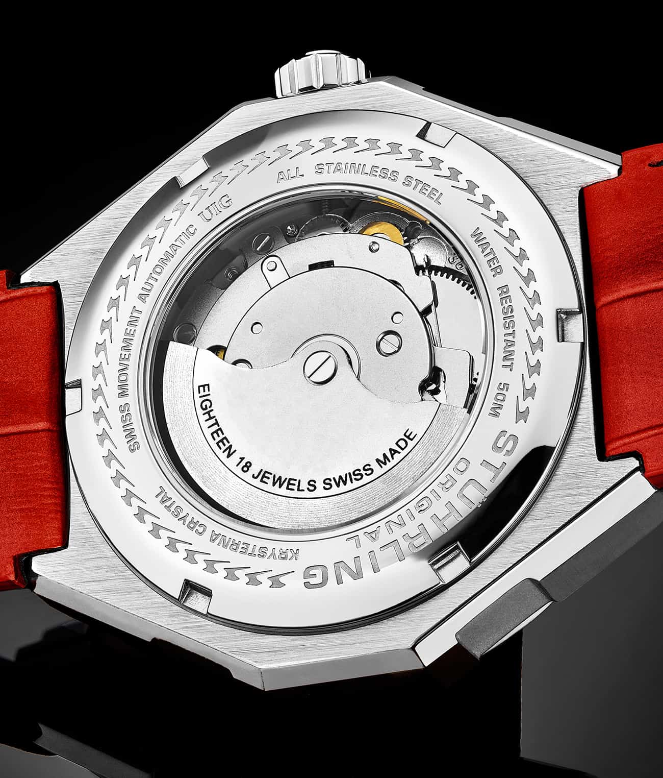 Stührling Swiss Automatic Gio 379 41mm Skeleton Watch - Image 21