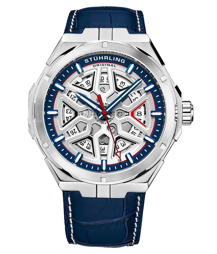 Stührling Swiss Automatic Gio 379 41mm Skeleton Watch - Image 22