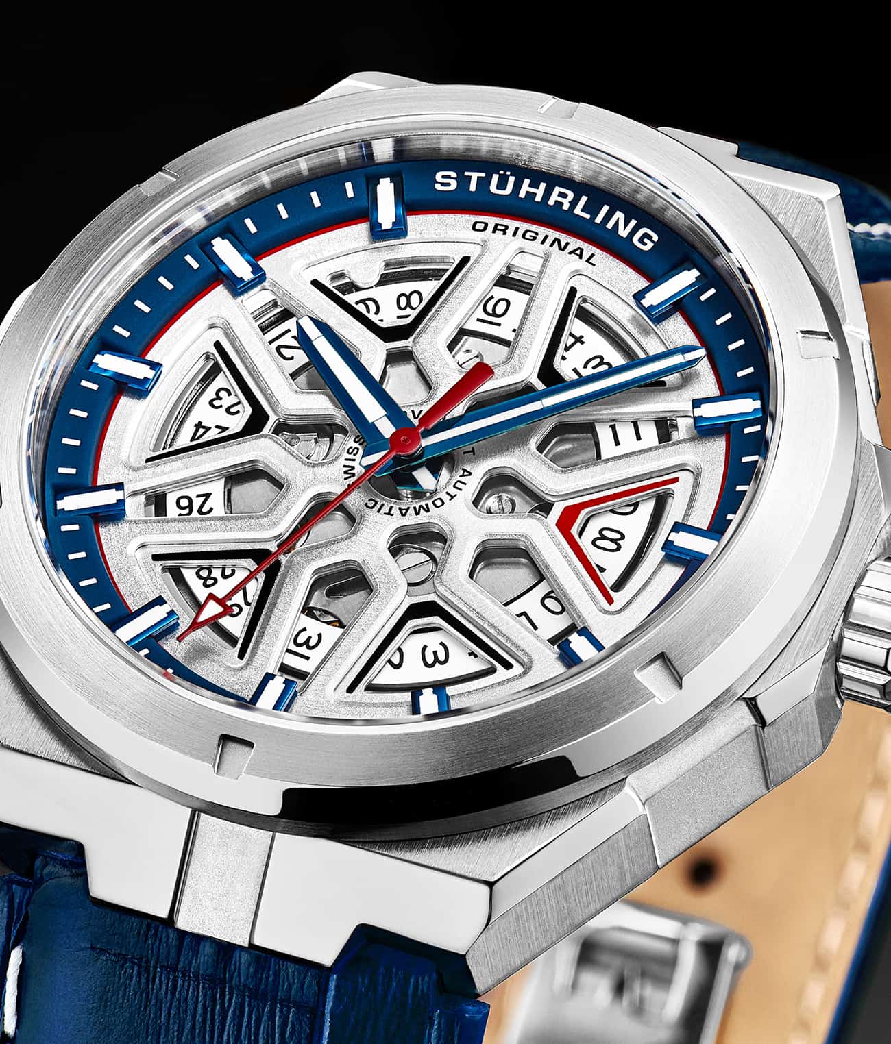 Stührling Swiss Automatic Gio 379 41mm Skeleton Watch - Image 24