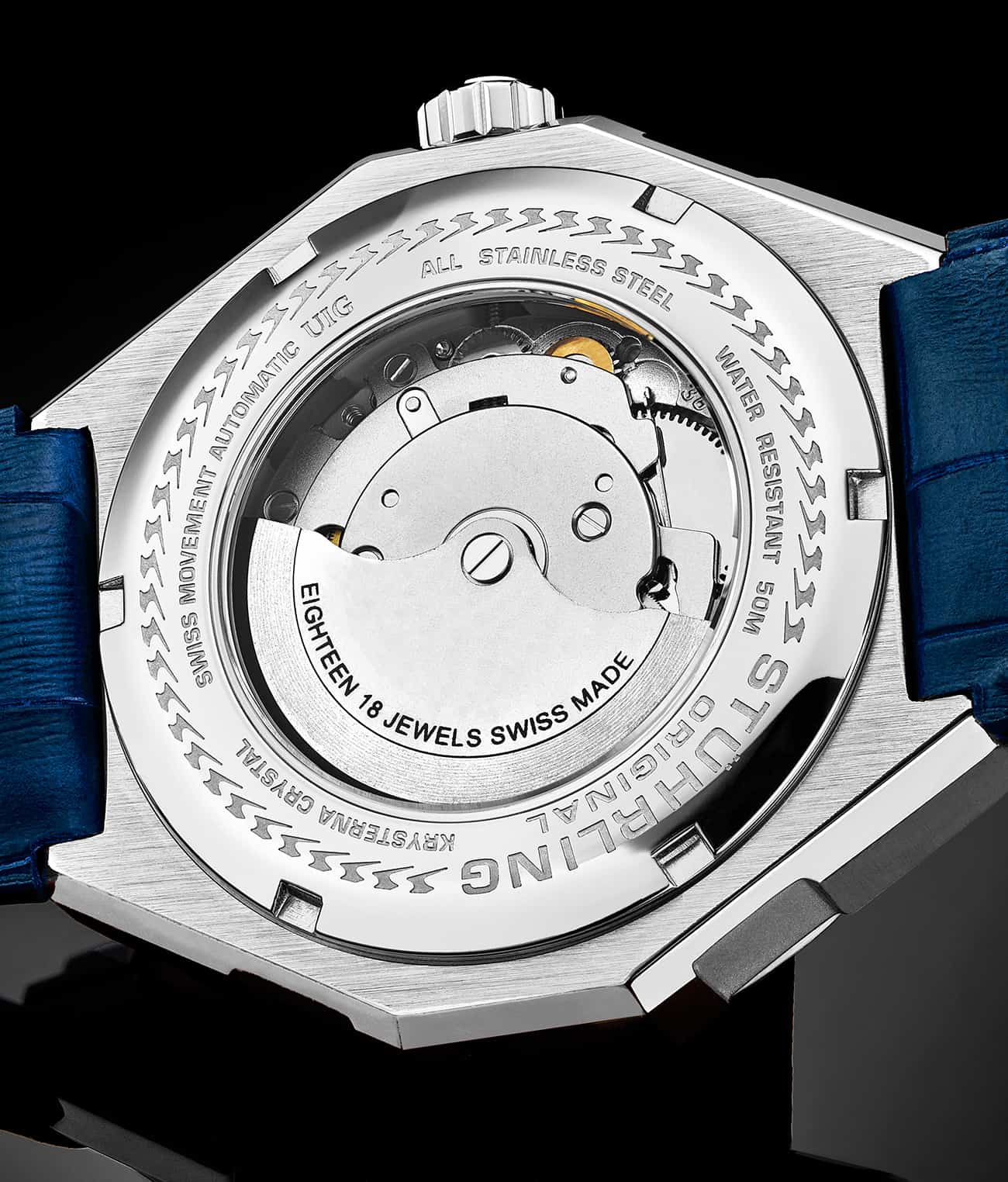 Stührling Swiss Automatic Gio 379 41mm Skeleton Watch - Image 26