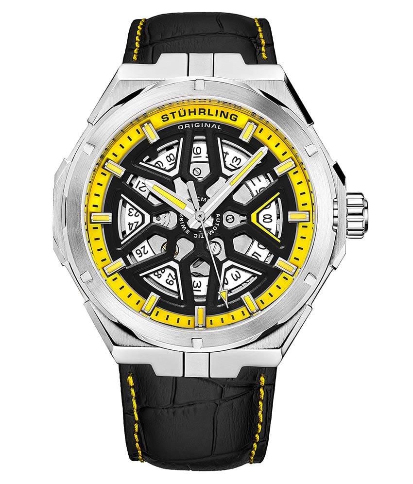 Stührling Swiss Automatic Gio 379 41mm Skeleton Watch - Image 27
