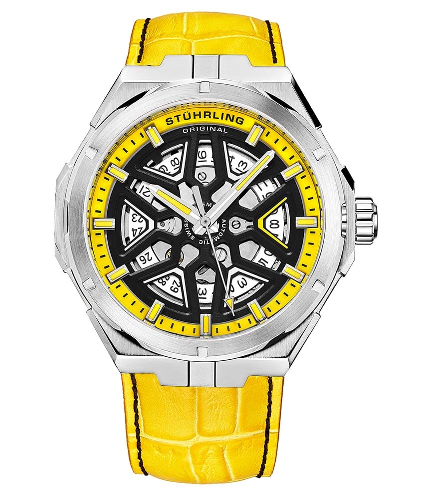 Stührling Swiss Automatic Gio 379 41mm Skeleton Watch - Image 30