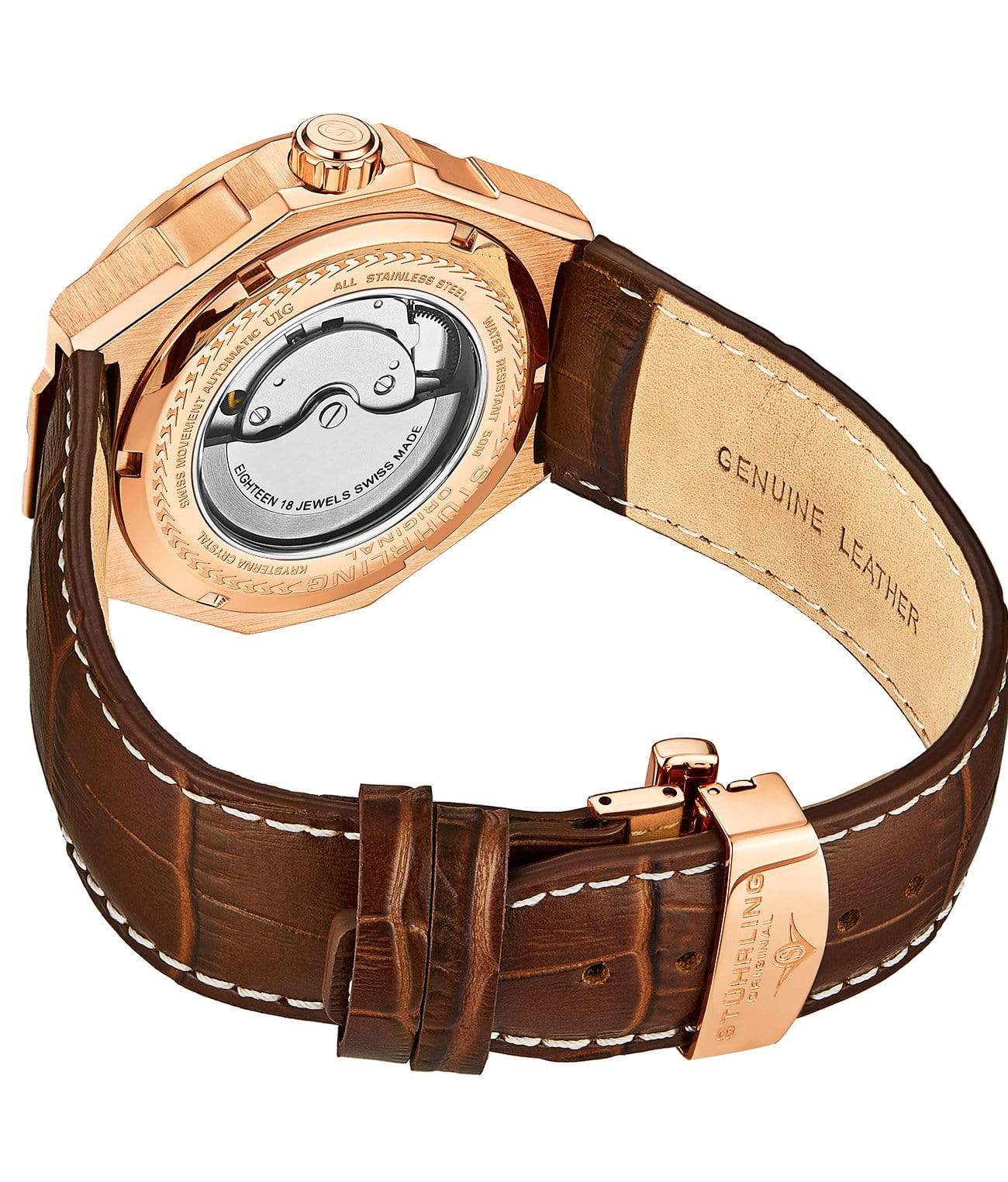 Stührling Swiss Automatic Gio 379 41mm Skeleton Watch - Image 37