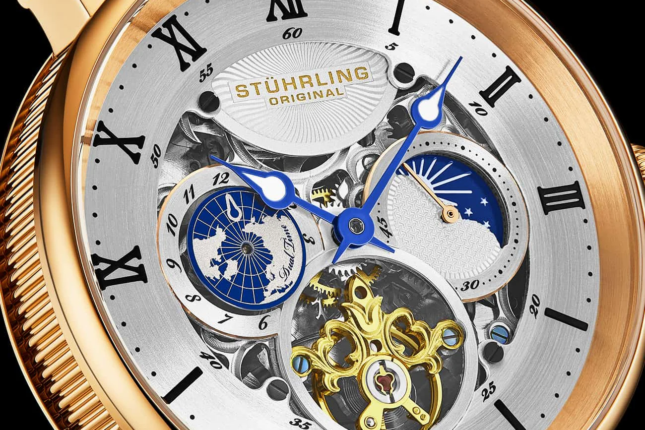 Stührling Dual Time Automatic Majestic 47mm Skeleton - Image 24