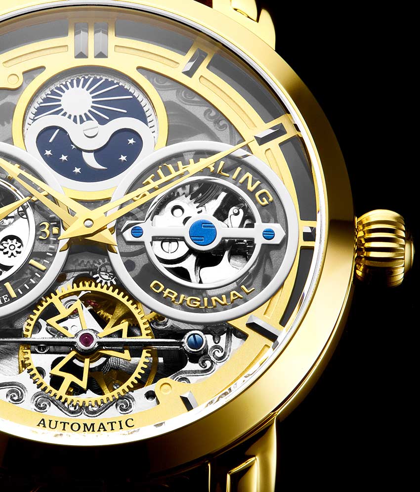 Stührling Luciano 371B Automatic 46mm Skeleton - Image 28