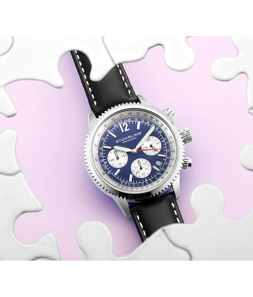 Stührling Monaco 669 Quartz 42mm Chronograph - Image 10