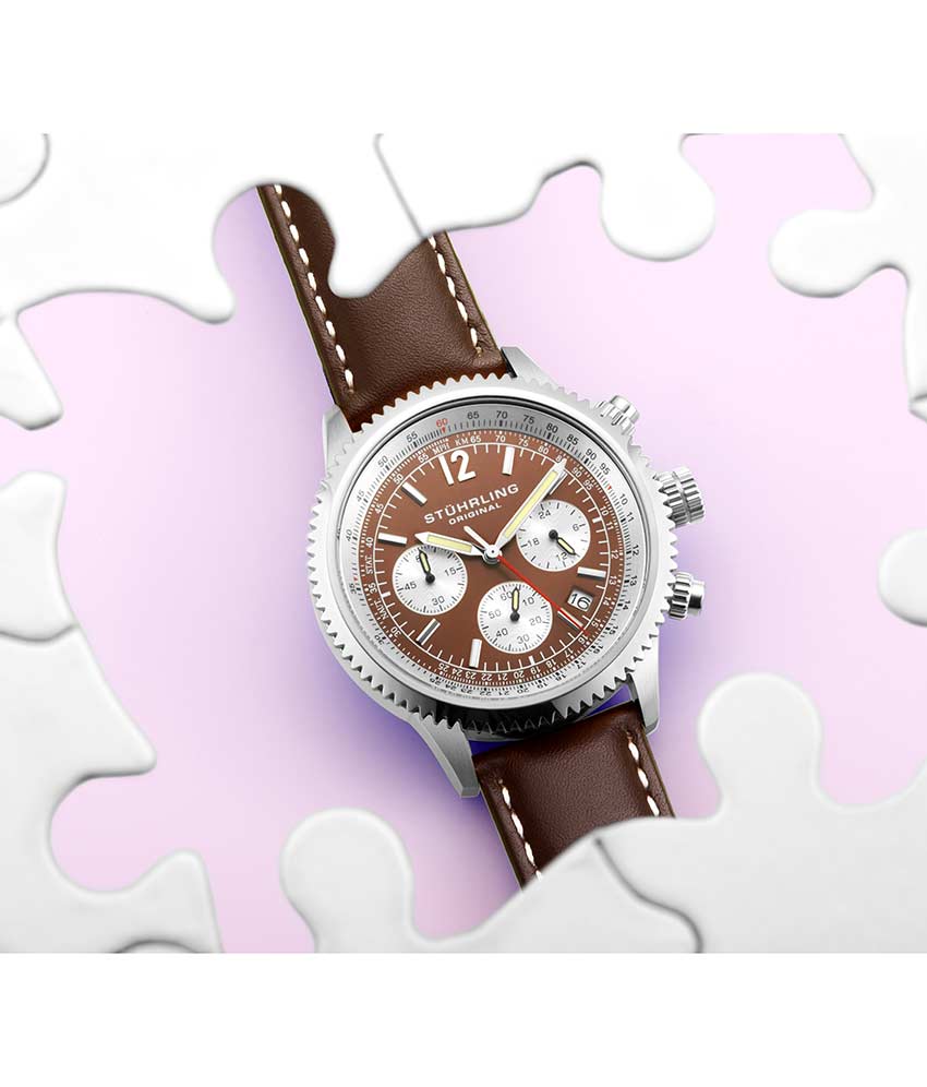 Stührling Monaco 669 Quartz 42mm Chronograph - Image 21