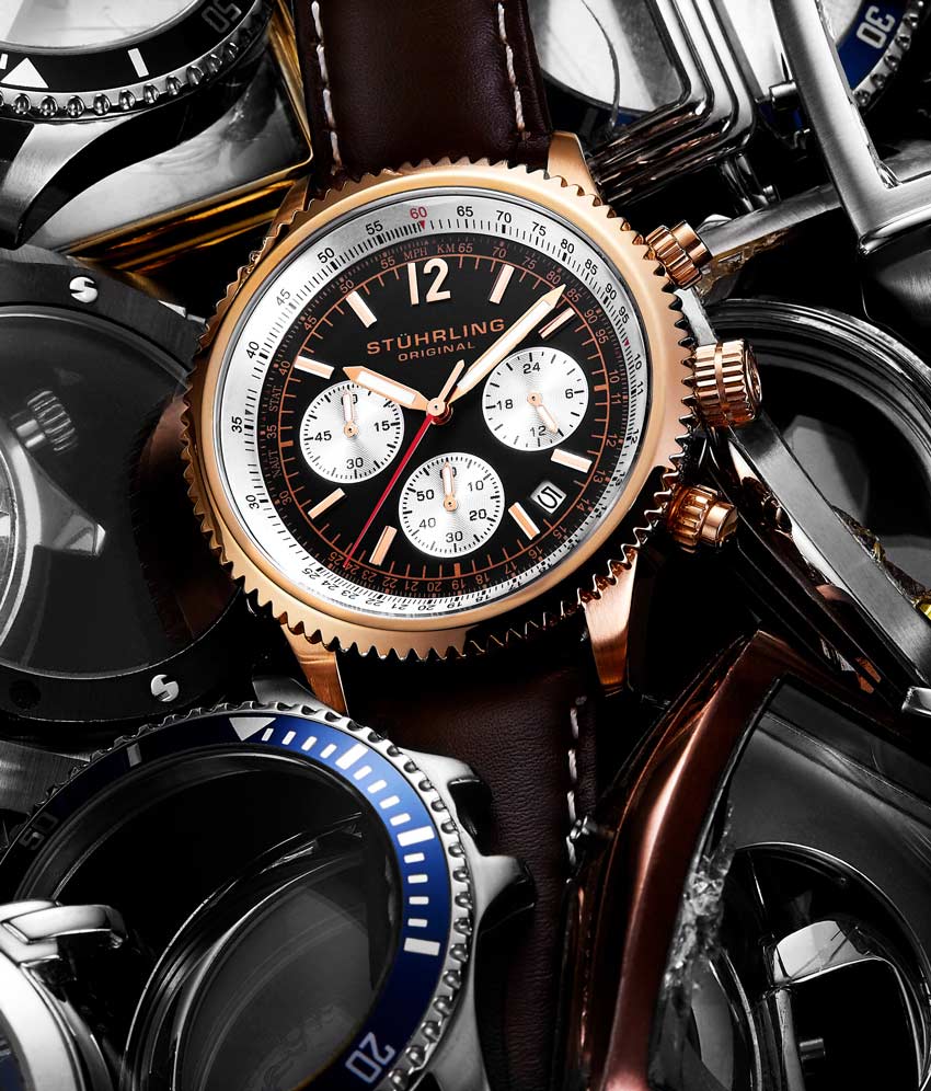 Stührling Monaco 669 Quartz 42mm Chronograph - Image 30