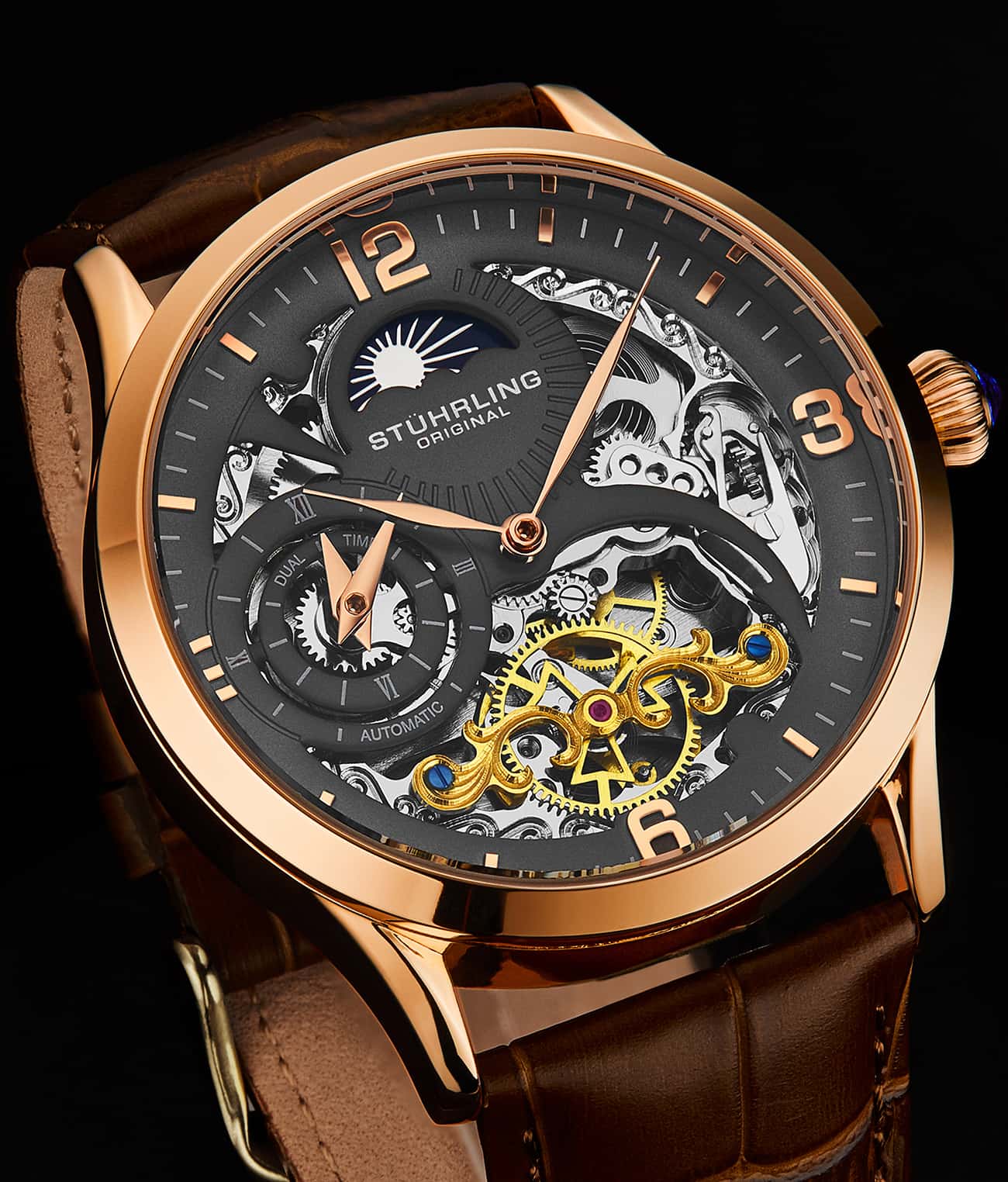 Stührling Special Reserve 3921 Automatic 44mm Skeleton - Image 24