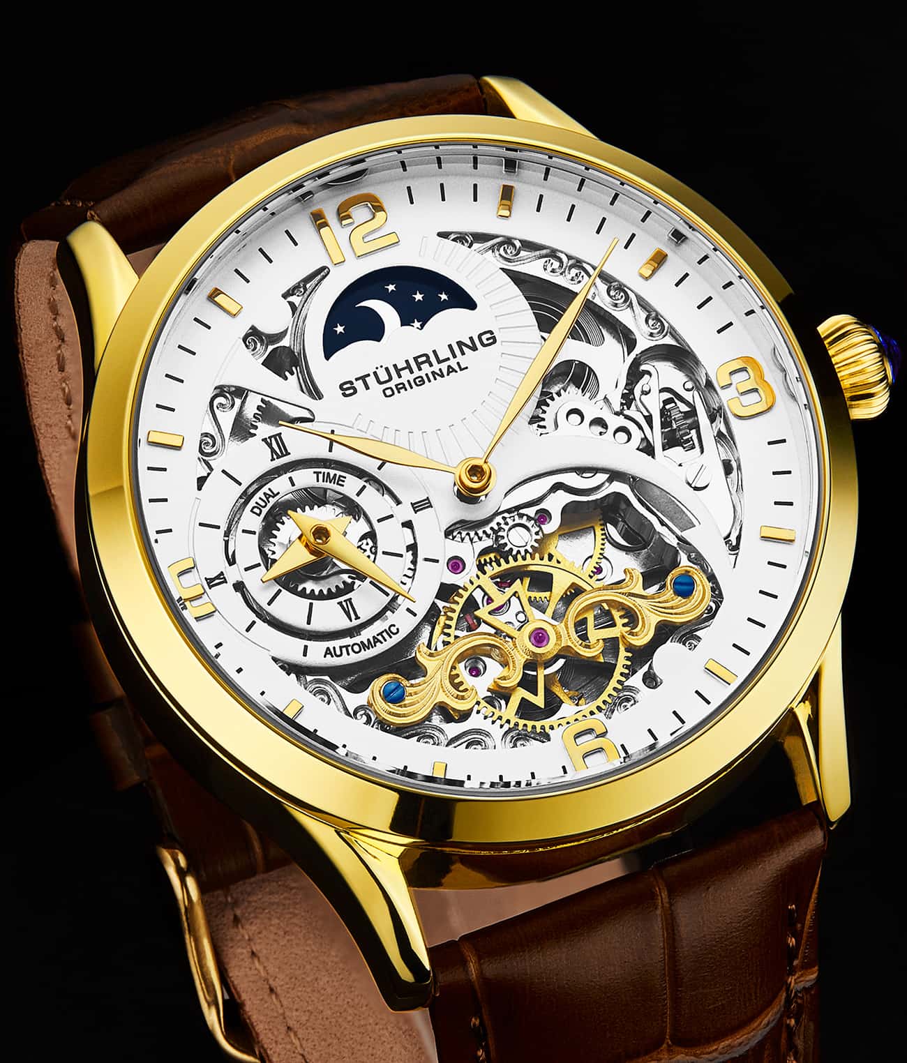 Stührling Special Reserve 3921 Automatic 44mm Skeleton - Image 17