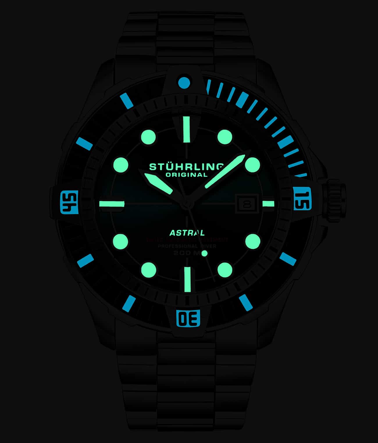 Stührling Astral 1005 Swiss Automatic Watch – 45mm - Image 5