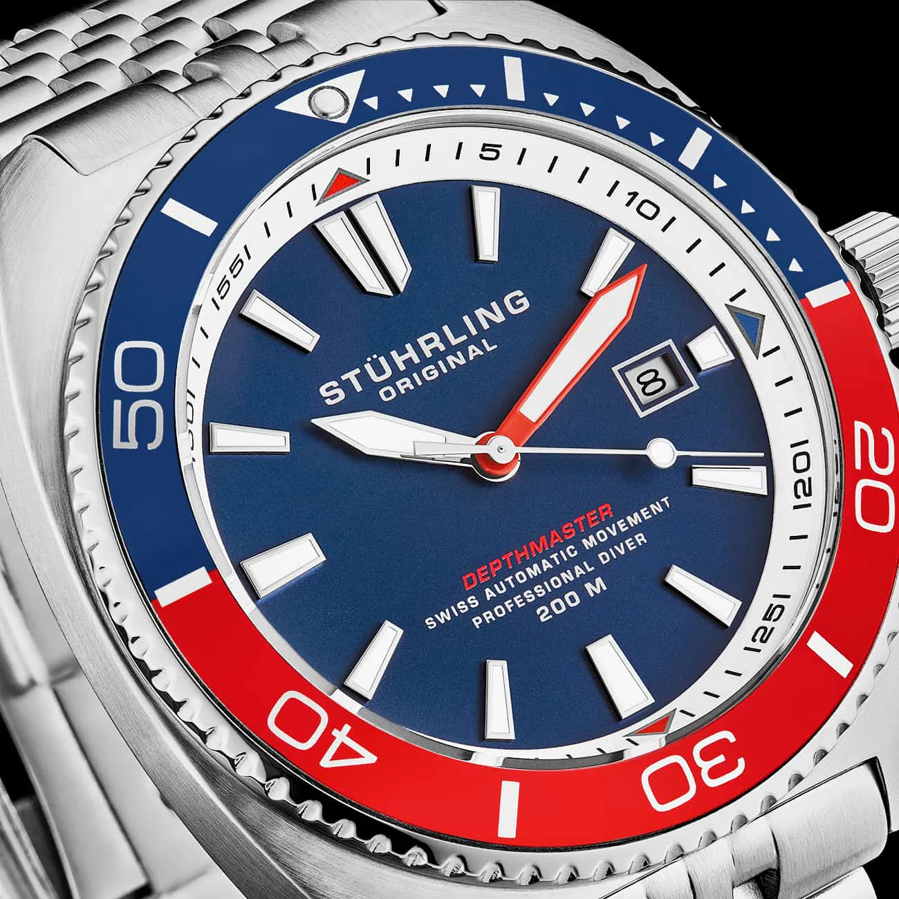 Stührling The Swiss Automatic Depthmaster 1008 45mm Diver - Image 15