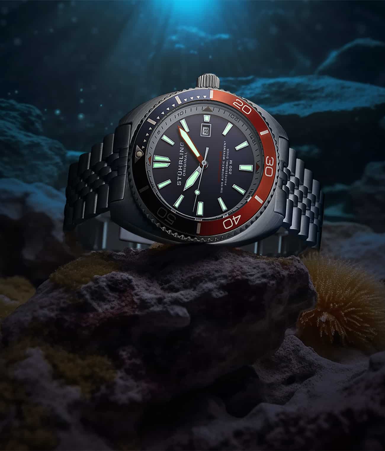 Stührling The Swiss Automatic Depthmaster 1008 45mm Diver - Image 16